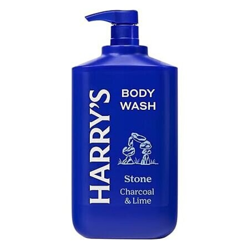 Harry's Men's Body Wash with Pump - Stone / Charcoal & Lime