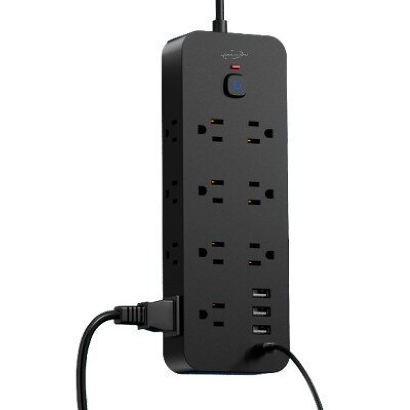5ft Extension Cord with 10 Outlets and 4 USB Ports