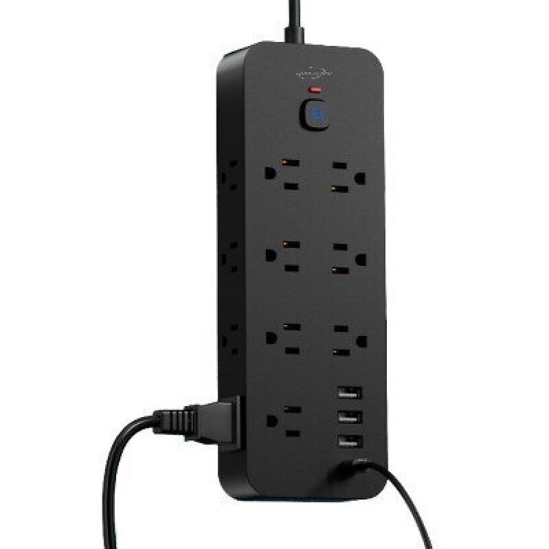 5ft Extension Cord with 10 Outlets and 4 USB Ports