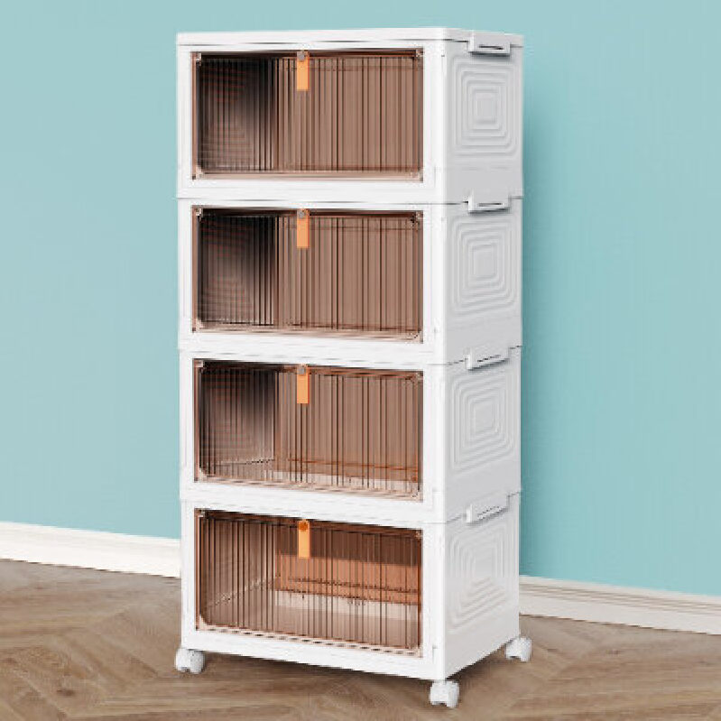 Space-Saving 4-Tier Storage Cabinet for Small Pets