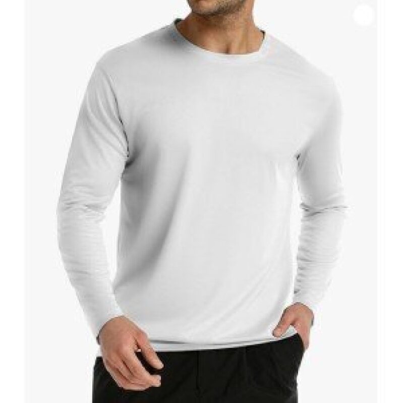 Tmeefee Men's Quick-Dry Sun Protection Long-Sleeve T-Shirt - Essential for Outdoor Activities