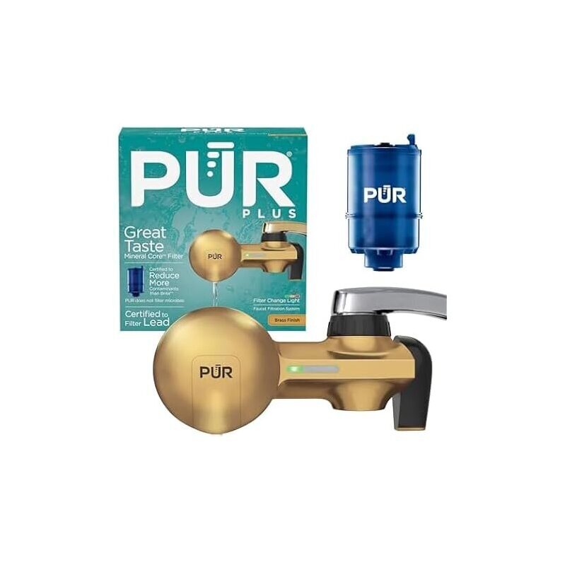 Elegant Brass Faucet Mount Water Filtration System