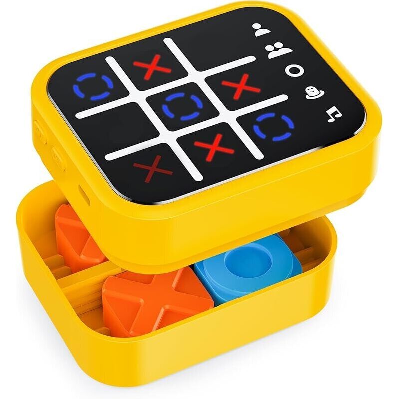 Rechargeable Tic Tac Toe Game Box with 5 Games - Ideal Family Fun