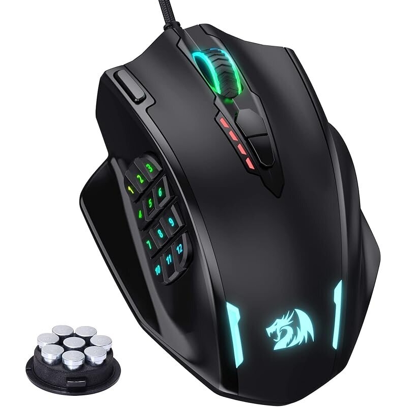 Redragon M908 Impact RGB Gaming Mouse - High Precision & Customizable
