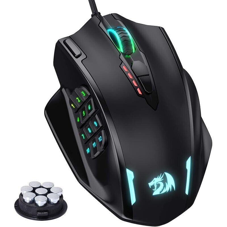 Redragon M908 Impact RGB Gaming Mouse - High Precision & Customizable