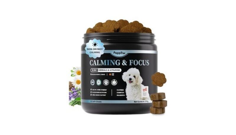 Poppaw Calming Chews for Dogs - Natural Anxiety Relief