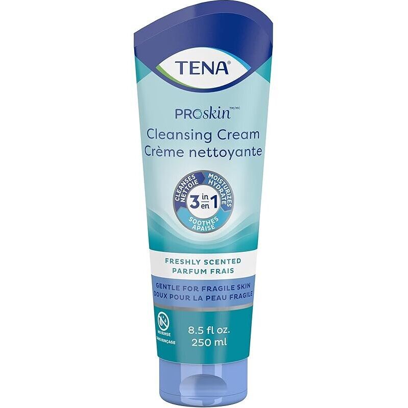 TENA ProSkin Cleansing Cream Rinse-Free Body Wash - Gentle Skin Care
