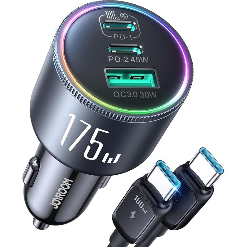 High-Performance Joyroom JR-CCN07 175W USB-C Car Charger