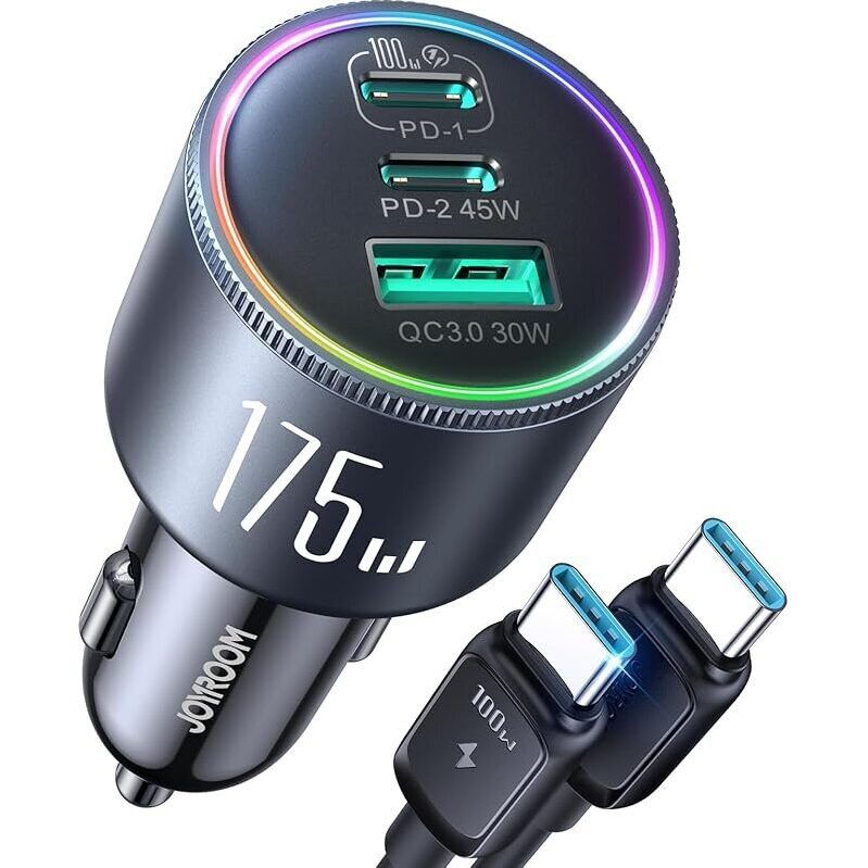 High-Performance Joyroom JR-CCN07 175W USB-C Car Charger