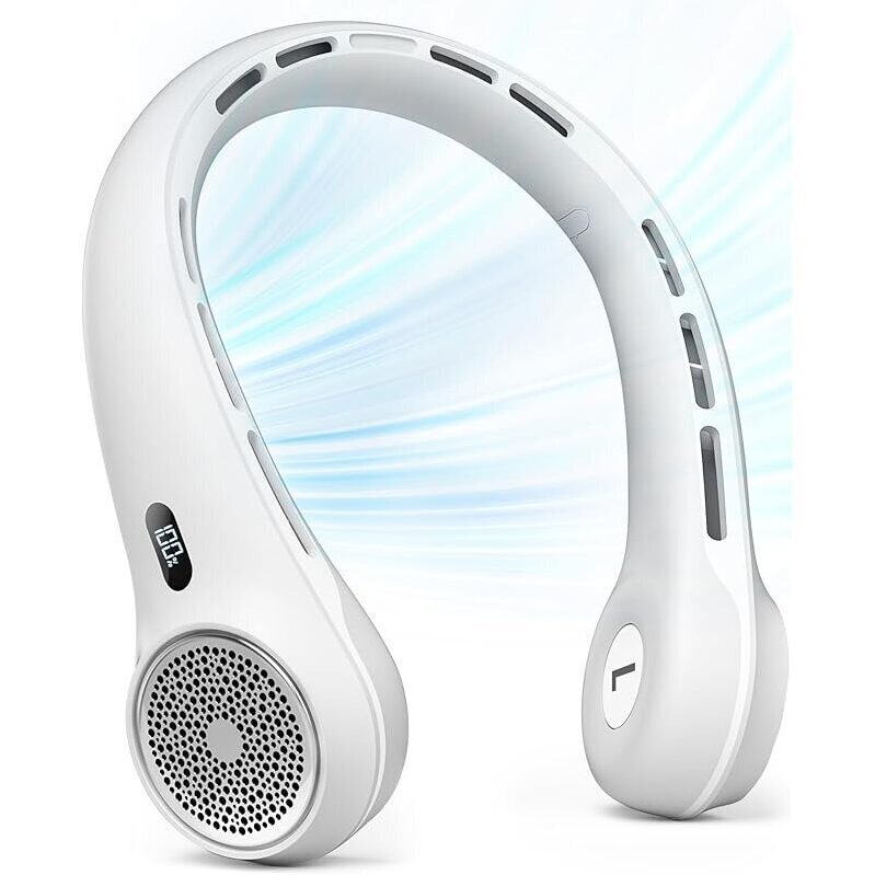 Hssio S13 Neck Fan: Premium Headphone-Style Design with Rechargeable Battery