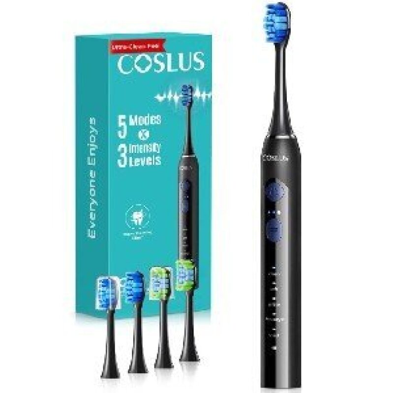 COSLUS Electric Toothbrush with 5 Modes and 3 Intensity Levels