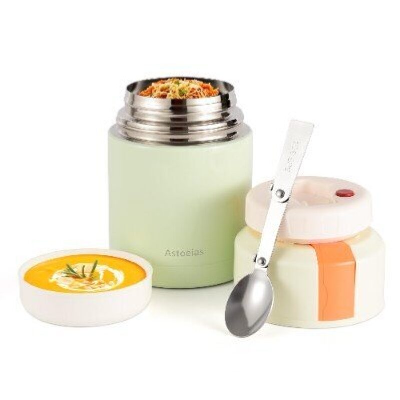 Elegant 27oz Stainless Steel Soup Jar - Portable and Insulated