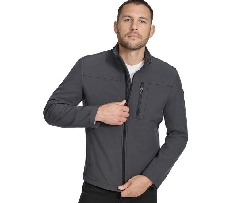 Calvin Klein Men's Softshell Softshell Jacket: Affordable Style for the Modern Man