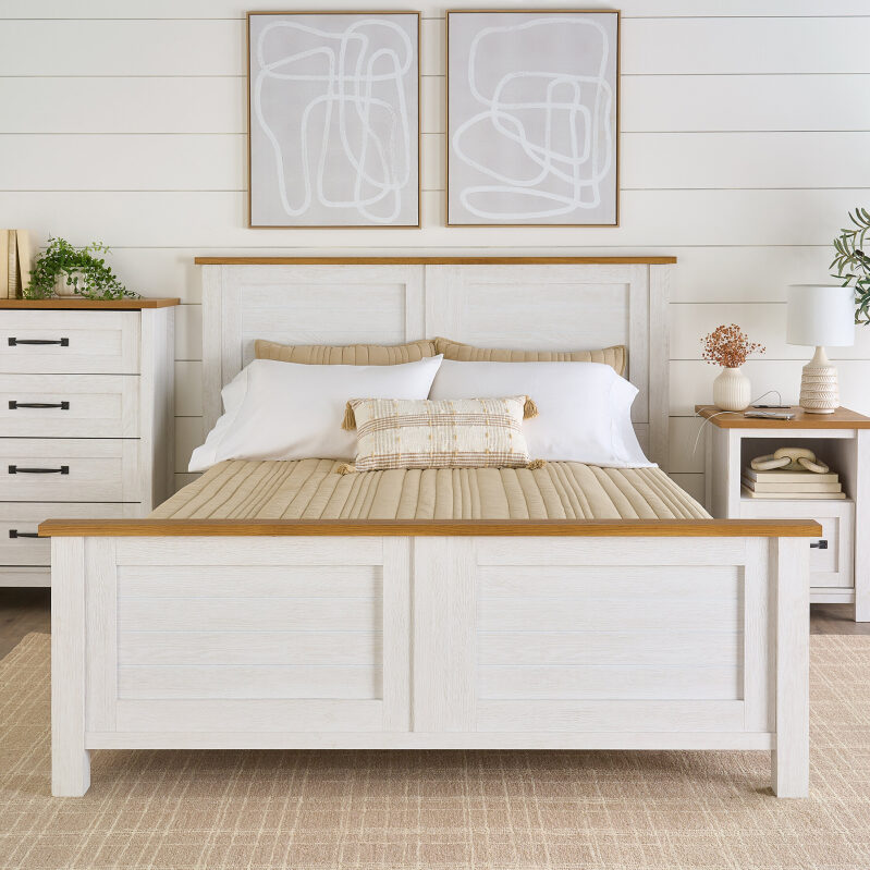 Modern Farmhouse Queen Platform Bed