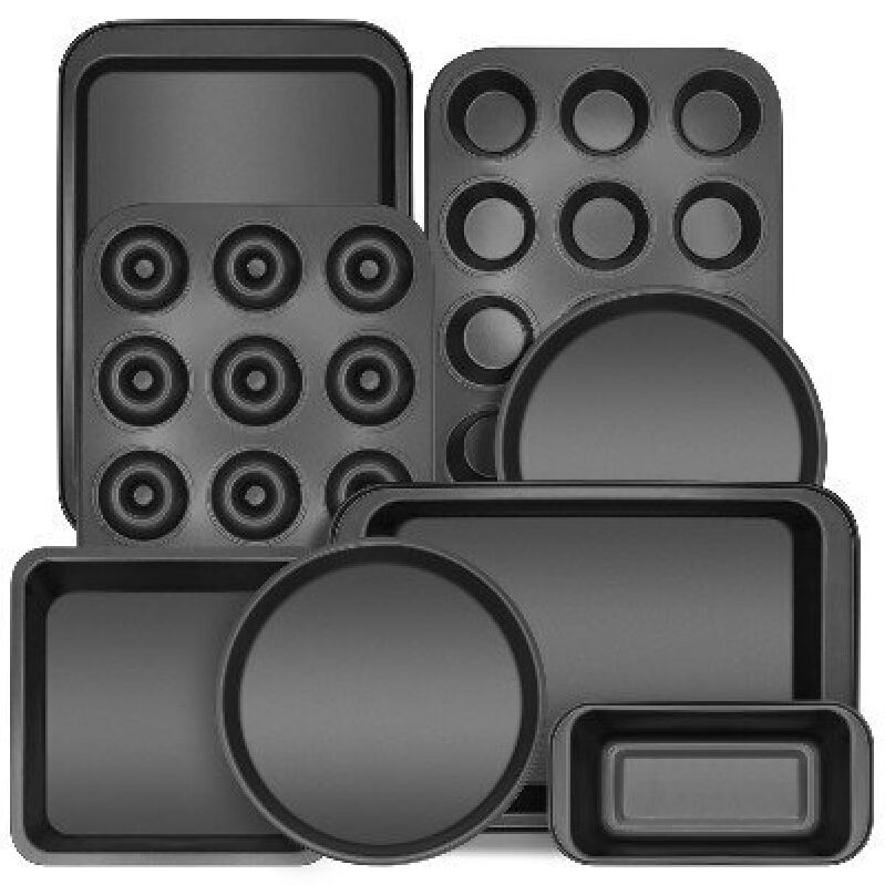 Non-Stick Carbon Steel Baking Pans Set - 8 Piece