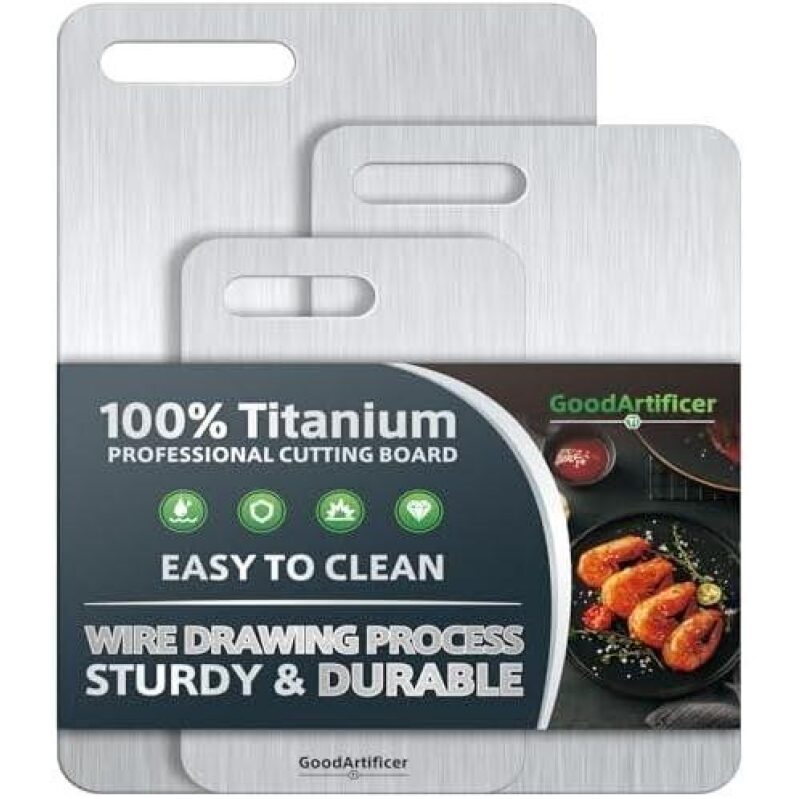 Professional Titanium Cutting Boards Set of 3 - 70% Off