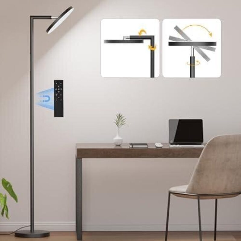 SuperBright LED Floor Lamp with Remote & Touch Control - 50% Discount