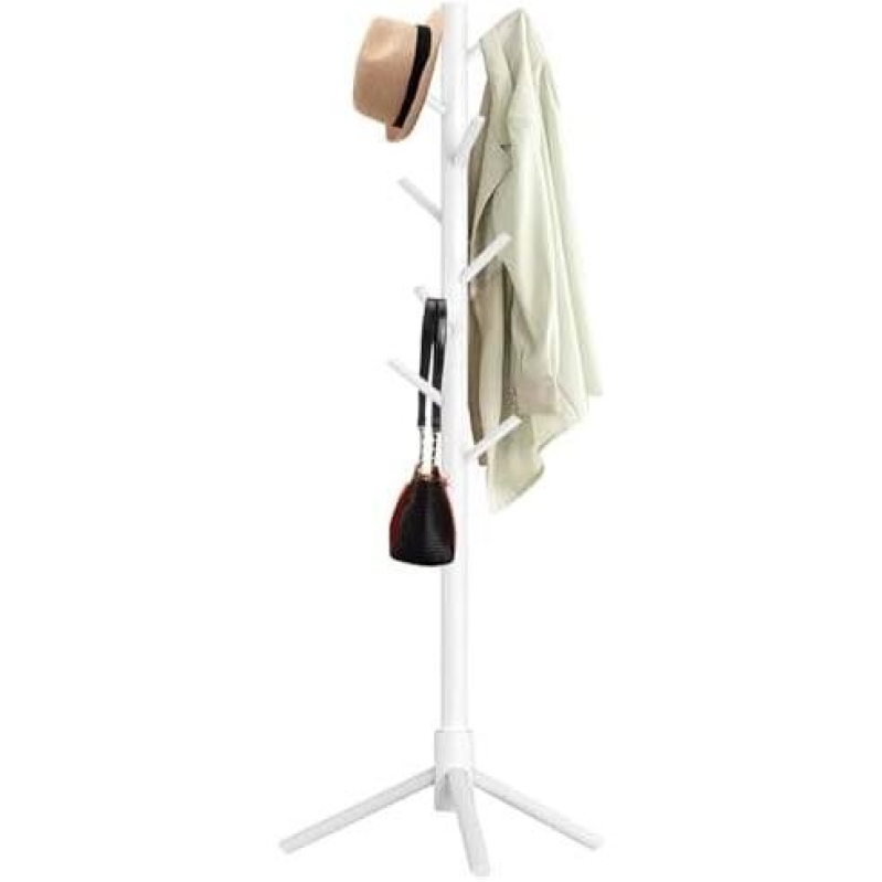 Save Big on Adjustable Three-Tier Wooden Coat Rack - 50% Discount