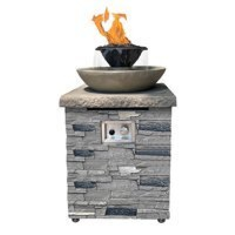 Sophisticated AquaFlame Water and Fire Pit - Enhance Your Outdoor Space
