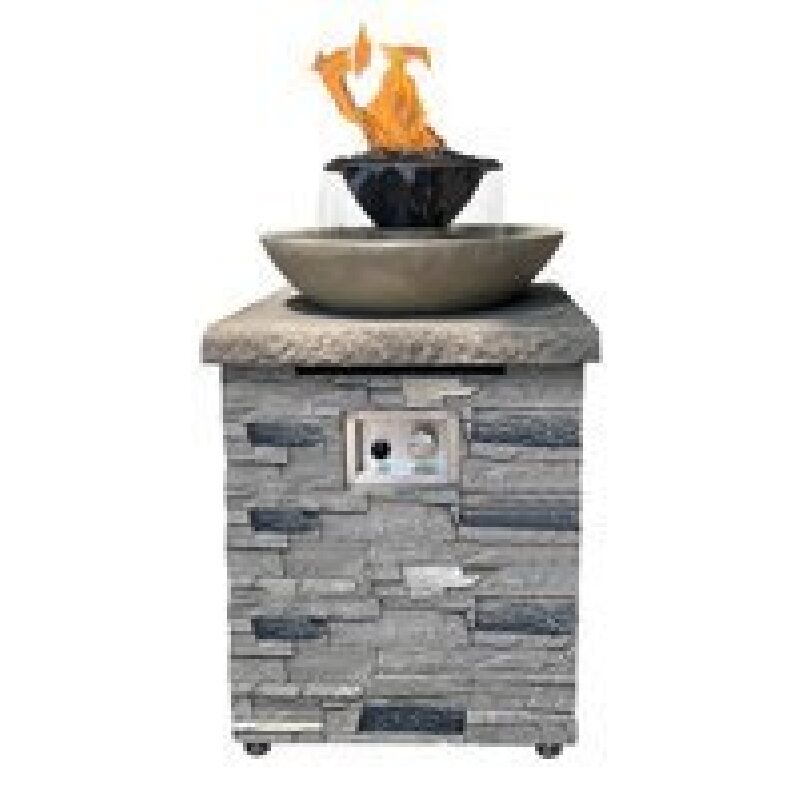 Sophisticated AquaFlame Water and Fire Pit - Enhance Your Outdoor Space