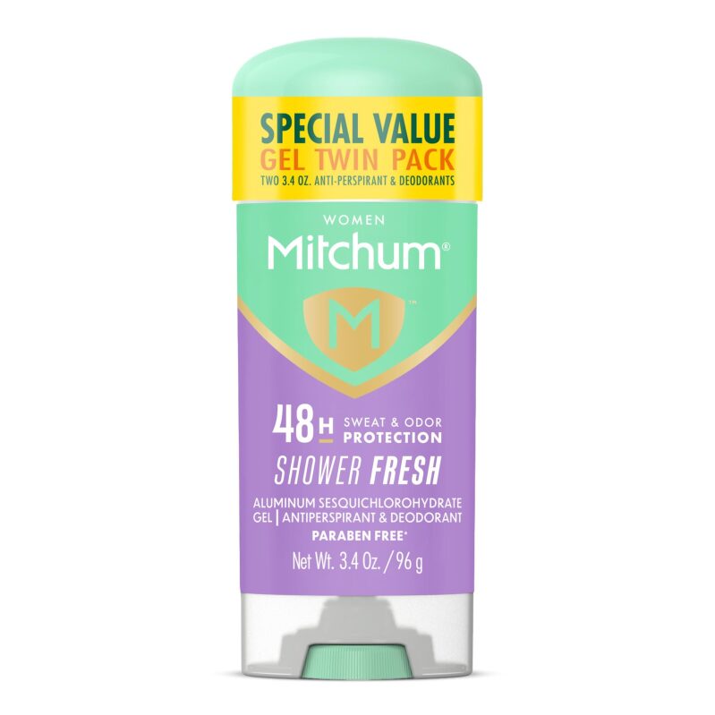 Mitchum Women's Antiperspirant Deodorant Gel Stick - Twin Pack