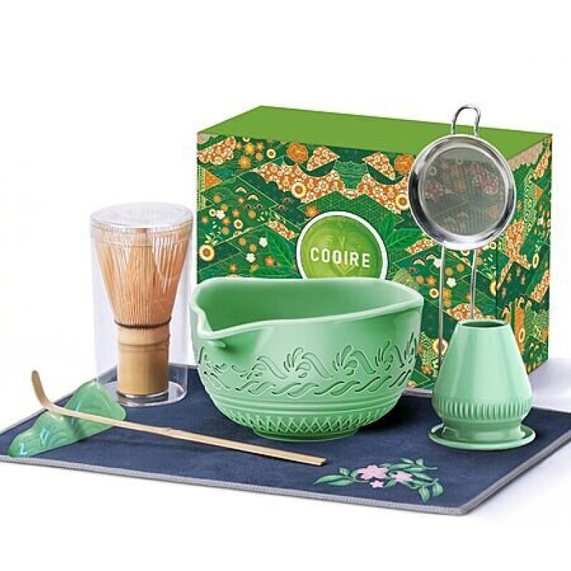 Affordable 8-Piece Cooiere Matcha Whisk Set with Bamboo Chasen and Bowl