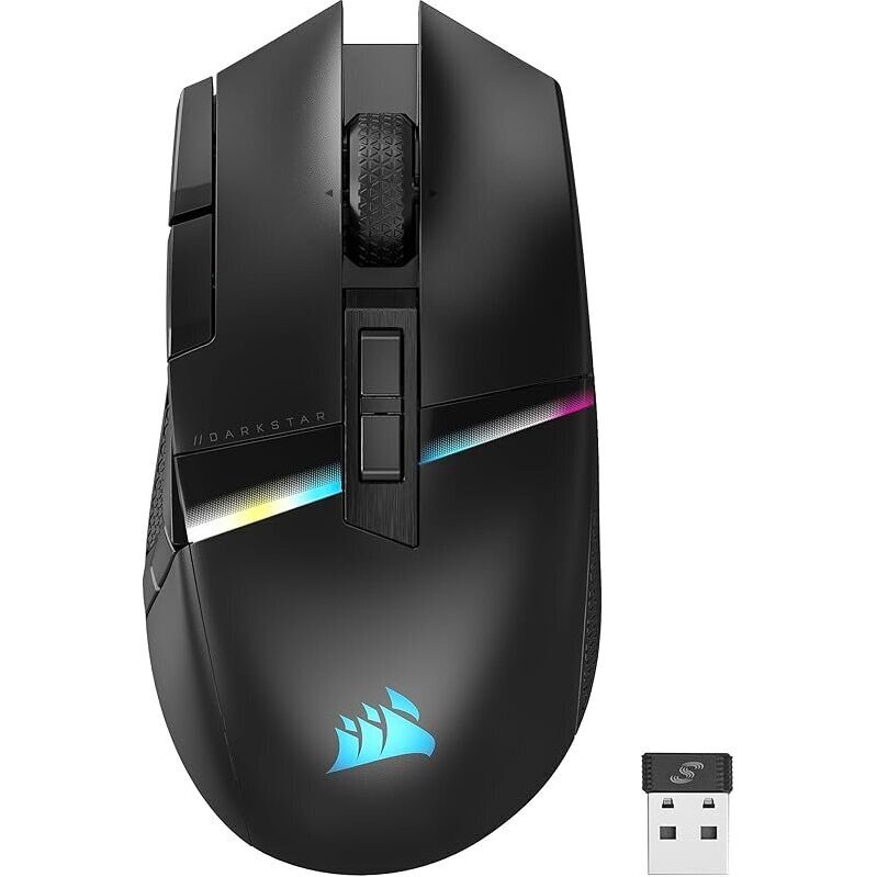 Corsair DARKSTAR RGB Wireless Gaming Mouse - Ergonomic Design for Enhanced Gaming