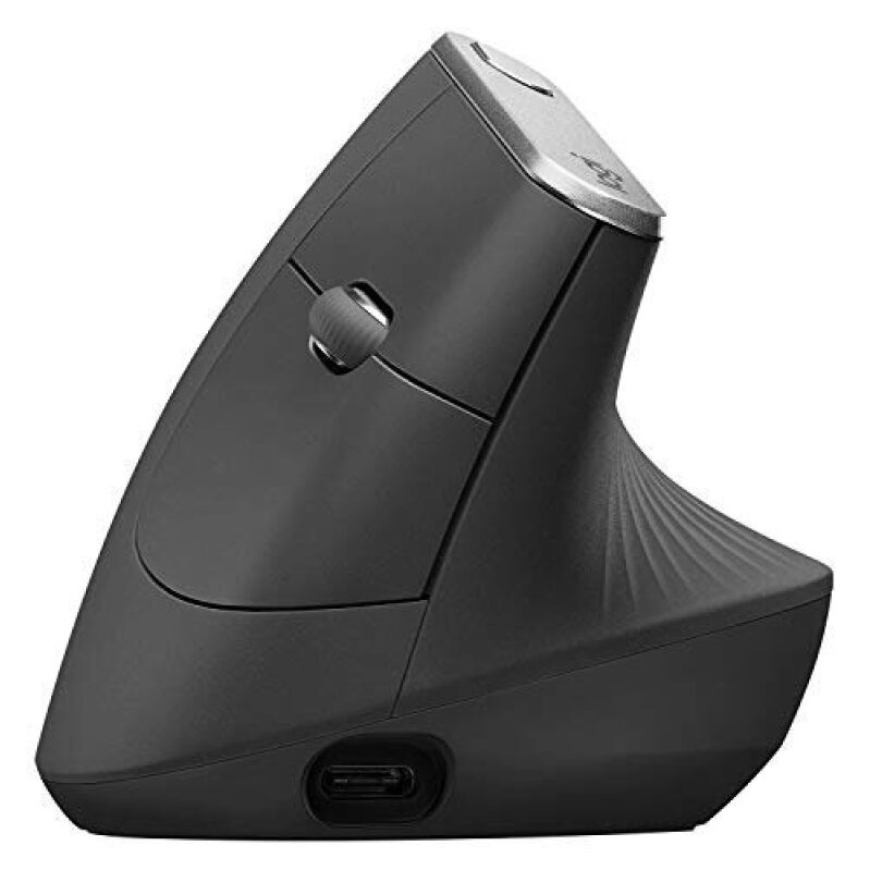 Logitech MX Vertical Ergonomic Mouse - Ergonomic Design for Reduced Wrist Strain
