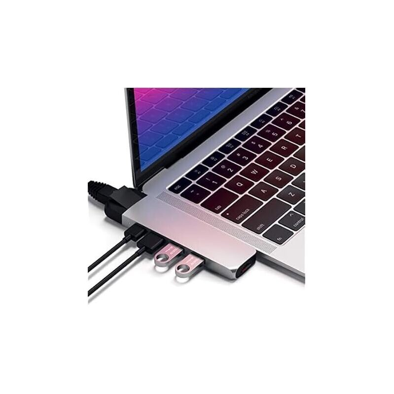 Satechi USB-C Pro Hub Adapter with Ethernet - Reliable Connectivity Solution