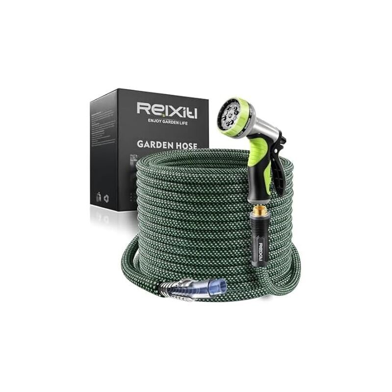 Reixiti Flexible Garden Hose: 100-ft Leak-Resistant, Durable Garden Hose