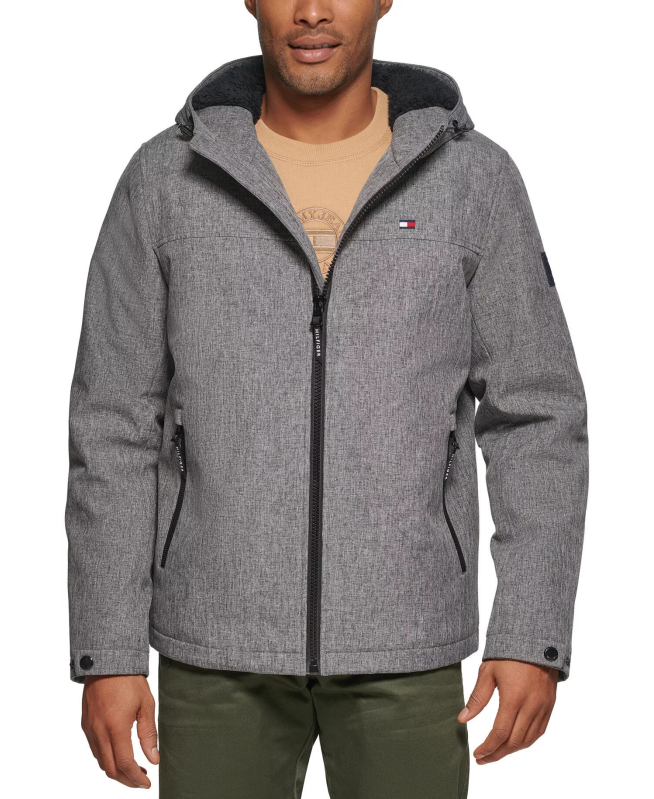 Stylish Tommy Hilfiger Men's Soft Shell Jacket - Perfect for Any Weather
