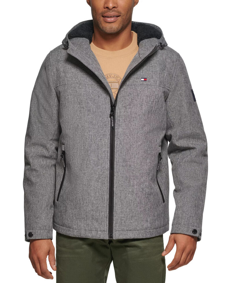 Stylish Tommy Hilfiger Men's Soft Shell Jacket - Perfect for Any Weather