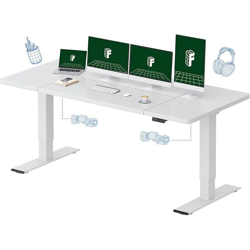 FLEXISPOT 79x32-inch Large Dual Motor Electric Standing Desk - Ergonomic Office Furniture