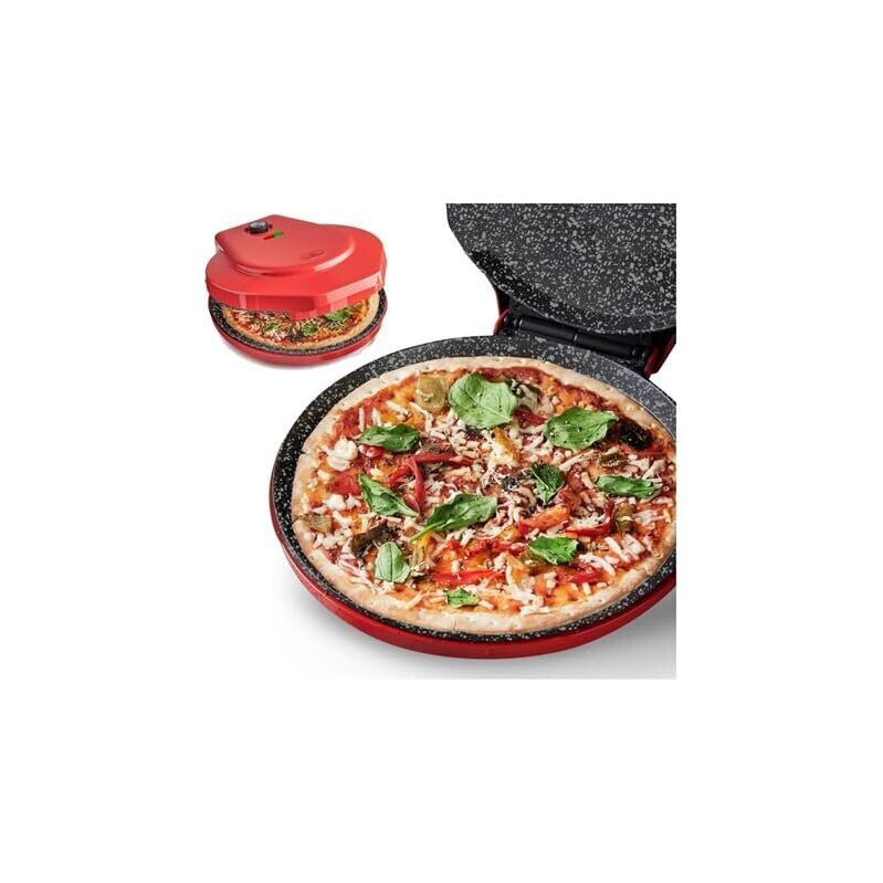 MisterChef Countertop Pizza Maker: 1450W Mini Pizza Oven for Home