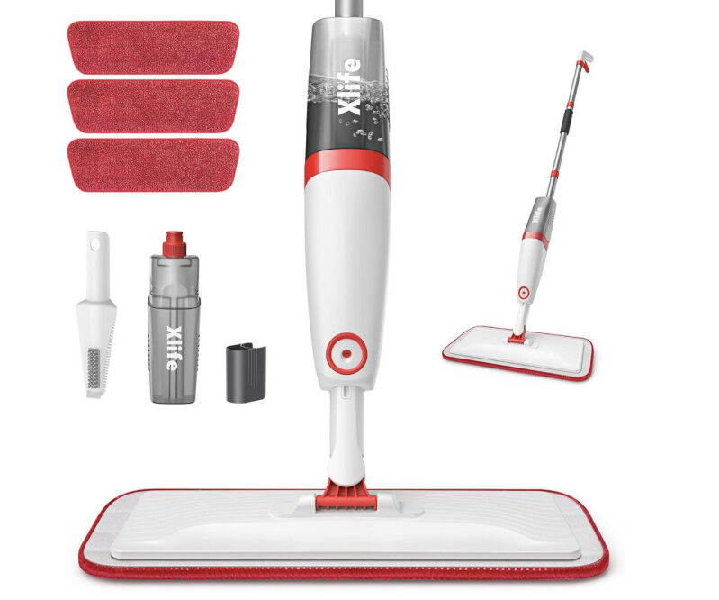 Xlife Microfiber Spray Mop: Effortless Cleaning for Homes with Kids and Pets