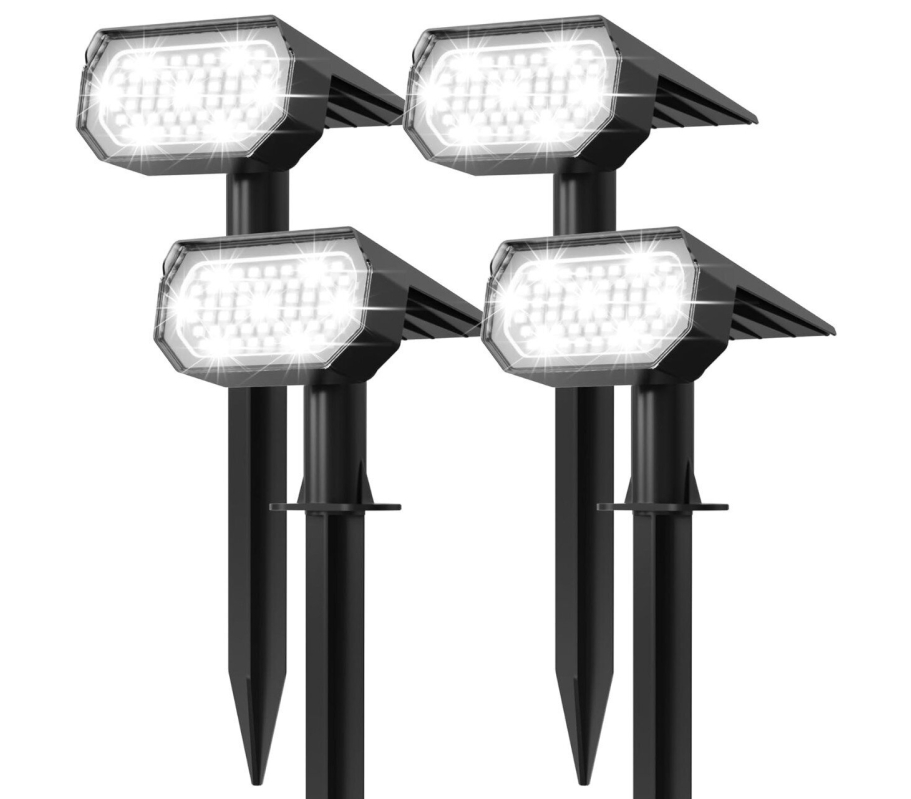 Affordable Outdoor Solar Lamps Set of Four - Prime Shipping