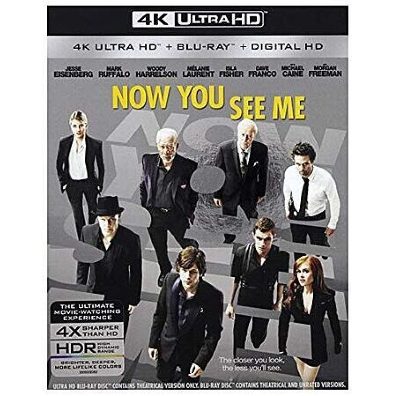 Grab Now You See Me (4K Ultra HD + Blu-ray + Digital HD) at Amazon for $11.49 - Unmissable Deal!