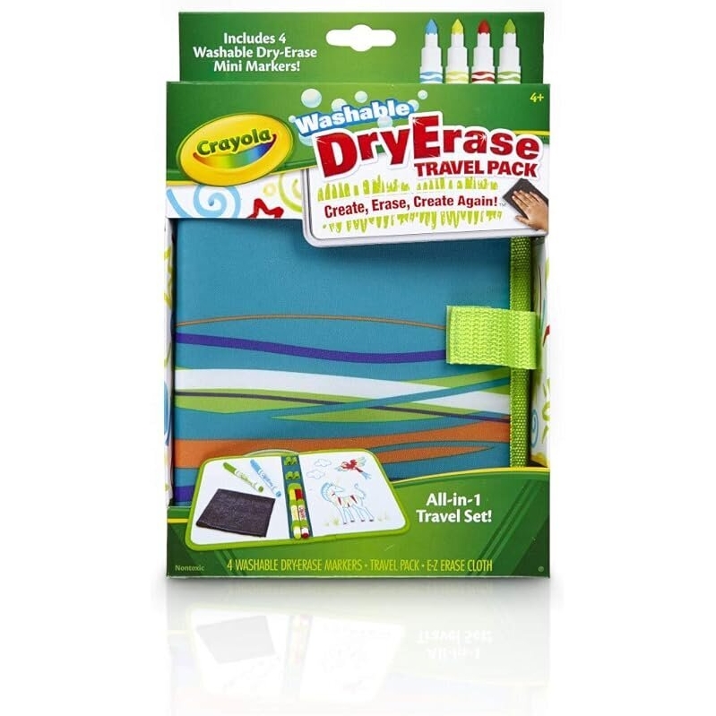 Crayola Washable Dry Erase Travel Pack: Portable Art on the Go