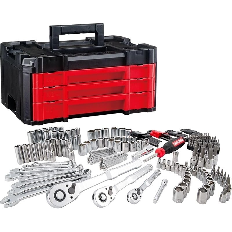 Versastack 1/4in, 3/8in & 1/2in Drive Mechanics Tool Set 230pc - Comprehensive Garage Essential