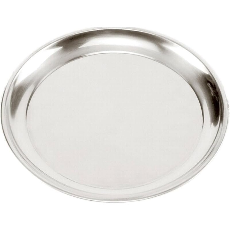 Norpro 5673 15.5in Stainless Steel Pizza Pan - Heavy-Duty, Mirror Finish