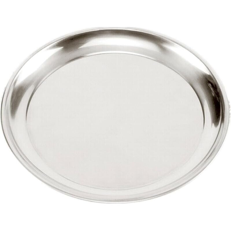 Norpro 5673 15.5in Stainless Steel Pizza Pan - Heavy-Duty, Mirror Finish