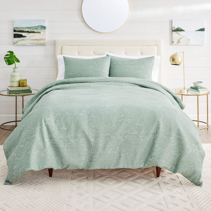 Paisley Matelasse Duvet Cover Set - Elegant & Versatile Bedding