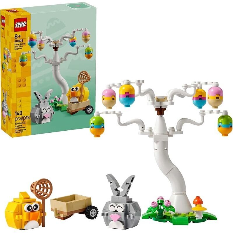 LEGO Easter Bunny and Chick Egg Hunt - Fun Spring Building Toy for Kids