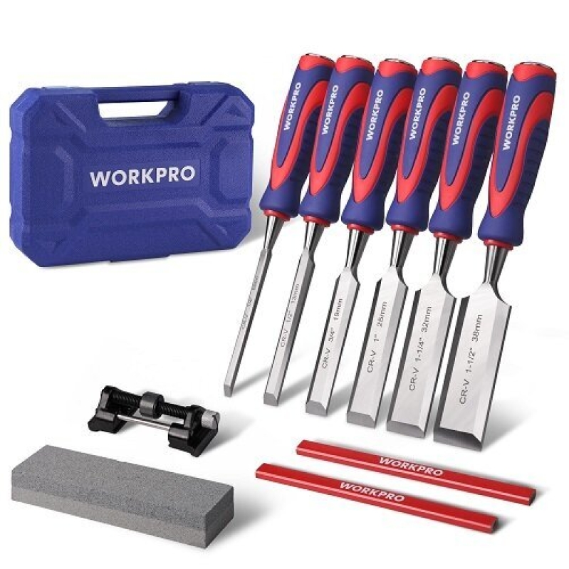 WORKPRO 10-Piece Chisel Set - Premium Woodworking Tools