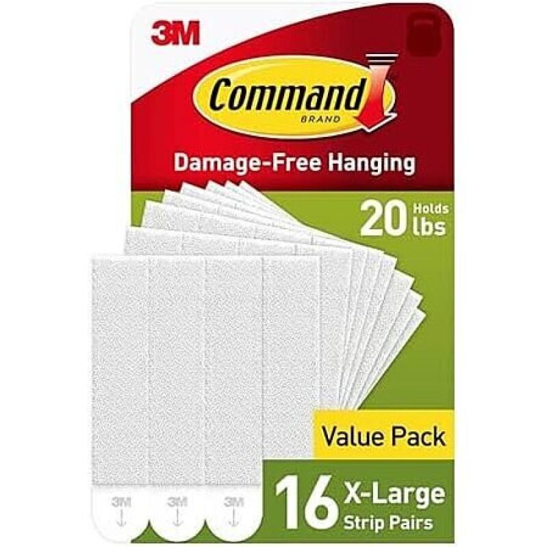 Command 20 lb XL Heavyweight Picture Hanging Strips - 16 Pairs