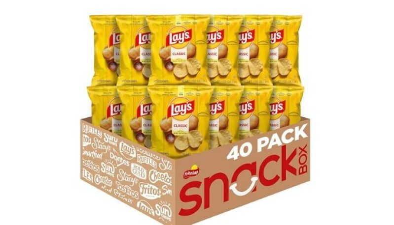 Lay's Classic Potato Chips, 1 Ounce (Pack of 40) - Perfect Snack Deal