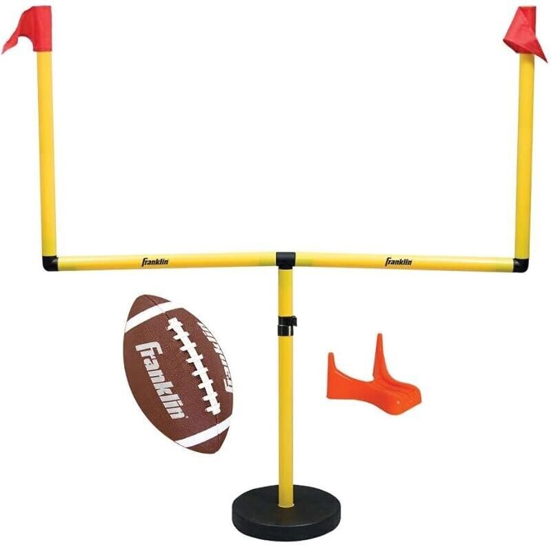Franklin Sports Future Champs Youth Football Goal Post Set - Ideal for Young Athletes
