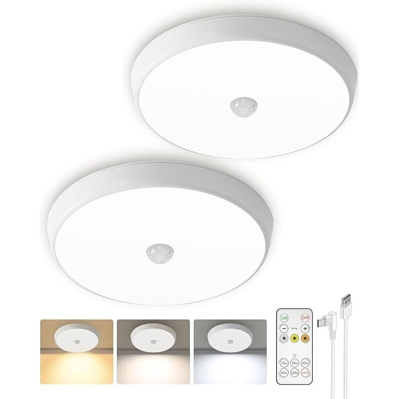 Upgrade Your Space with EZVALO Motion Sensor Lights - 2-Pack