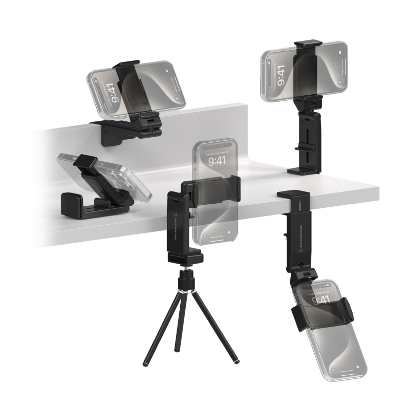 Universal Adjustable Compact Travel Phone Mount - Perfect for On-the-Go Viewing