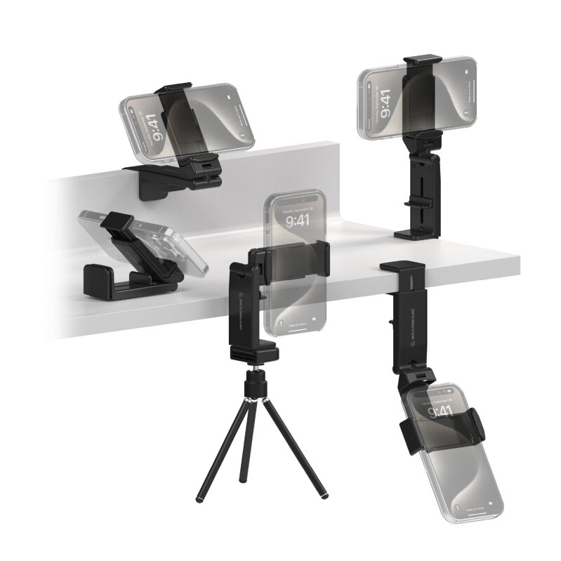 Universal Adjustable Compact Travel Phone Mount - Perfect for On-the-Go Viewing
